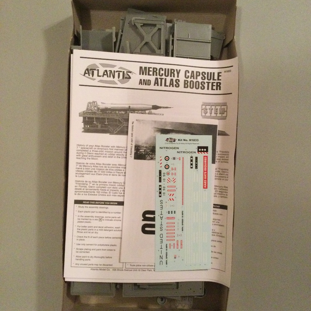 Mercury Capsule & Atlas Booster model